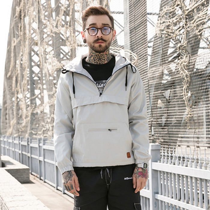 Thin Hooded Windbreaker