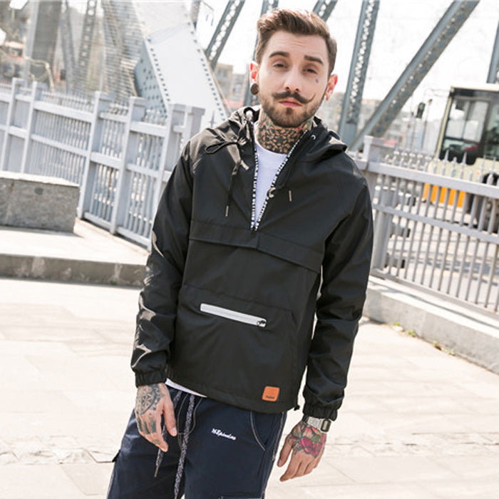 Thin Hooded Windbreaker
