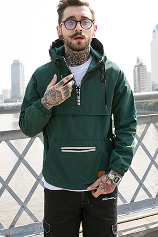 Thin Hooded Windbreaker